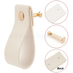 Imitation Leather Cabinet Handle Pull Knob&nbsp;DIY-WH0258-80B