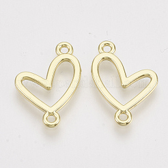 合金リンクコネクター  ハート  ライトゴールド  17.5x13.5x1mm  穴：1.2mm&nbsp;PALLOY-T067-92LG
