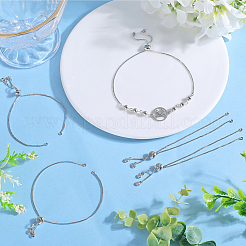 32Pcs Rack Plating Adjustable Brass Slider Bracelet Making&nbsp;KK-SP0001-78P