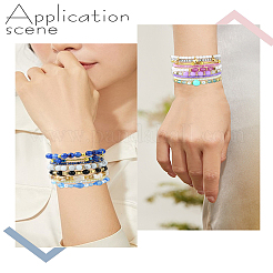 DIY Bohemian Stacked Beads Bracelet Making Findings Kits&nbsp;DIY-YW0011-37
