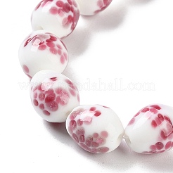 Handmade Lampwork Beads Strands&nbsp;LAMP-Q036-08F