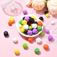 Halloween Theme 100Pcs 18 Styles Silicone Beads&nbsp;SIL-CJ0002-36