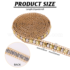 2.5 Yards Alloy Chain Rivet Back Glue Clothing&nbsp;DIY-CA0006-98A-PG