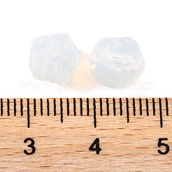 ガラス k9 ガラス  模造オーストリアクリスタルビーズ  多面カット  ナゲット  ホワイト  8x8mm  穴：1mm&nbsp;GLAA-H024-11B-04