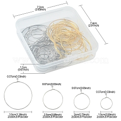 64Pcs 8 Style 316 Surgical Stainless Steel Hoop Earring Findings&nbsp;STAS-FS0001-33