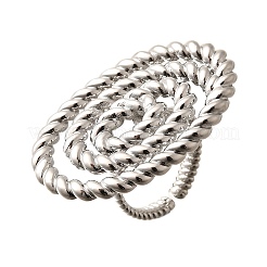 Brass Cuff Rings for Women&nbsp;RJEW-Q008-03P