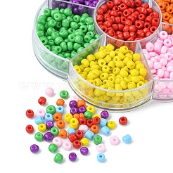 1050Pcs 7 Color 6/0 Opaque Colours Glass Seed Beads&nbsp;SEED-CJ0001-19