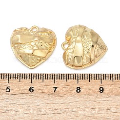 ハート合金チャーム  ゴールドカラー  20.5x20.5x6mm  穴：2mm&nbsp;LS-FIND-M081-02G