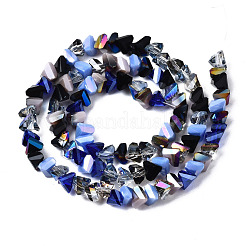 Electroplate Glass Beads Strands&nbsp;X-EGLA-N002-06F