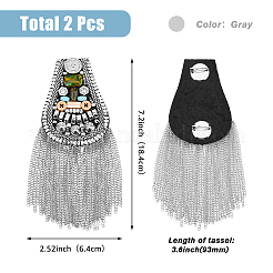 2Pcs Fashionable Tassel Epaulettes&nbsp;FIND-FH0008-79B