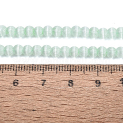 ガラス製の模造キャッツアイビーズの連  ラウンド  甘露  4~4.5mm  穴：1~1.2mm  約110~112個/連  14.96~15.16インチ（38~38.5cm）&nbsp;GLAA-N075-01A-01