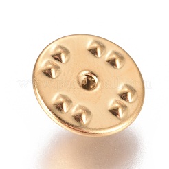 304ステンレス鋼バタフライクラッチピンバック  イオンプレーティング（ip）  ゴールドカラー  11.5x5.5mm  穴：0.8mm&nbsp;STAS-K189-B03