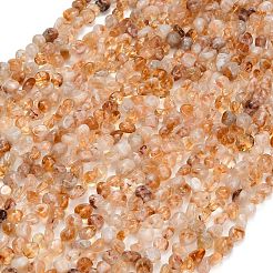 Heated Natural Citrine Beads Strands&nbsp;G-D108-A03-04