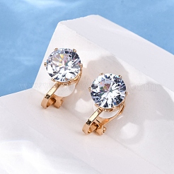Alloy Silicone Clip-on Earrings&nbsp;EJEW-Z120-02G-01