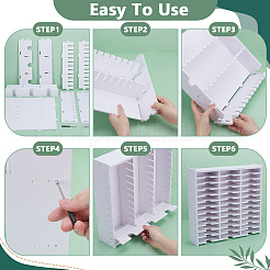 2 Sets 36 Grids PVC Plastic Inkpad Storage Holder&nbsp;ODIS-UN0001-15B