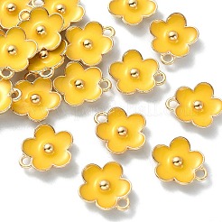 Light Gold Plated Alloy Enamel Pendants&nbsp;ENAM-YW0002-20G