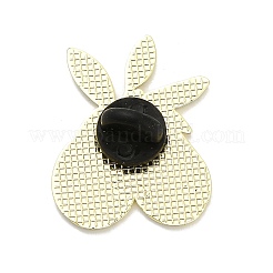 エナメルピン  バックパック服用合金ブローチ  アボカド  28.5x22.5mm&nbsp;JEWB-I049-08LG-02