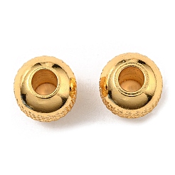 304ステンレススチールビーズ  段ボール  ゴールドカラー  8x7mm  穴：2.5mm&nbsp;STAS-G133-12G