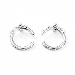 Brass Cuff Earrings&nbsp;EJEW-L234-004P