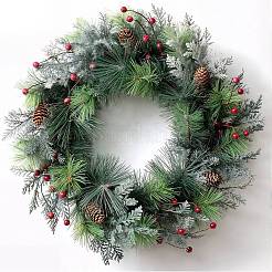 プラスチック製の人工松の枝30個  クリスマスや家庭菜園の装飾に使える緑の植物、松葉  濃い緑  100x77.5x69mm&nbsp;AJEW-CP0009-91