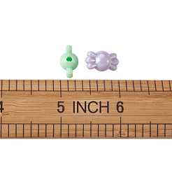 不透明のソリッドカラー、模造ゼリー、透明スタイルのアクリルビーズ  キャンディ  ミックスカラー  8x14.5x8mm  穴：2mm  600個/セット&nbsp;MACR-TA0001-15