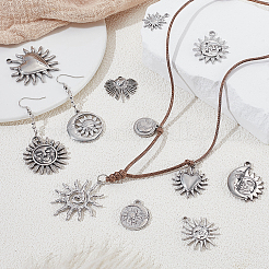 14Pcs 14 Styles 304 Stainless Steel Pendants&nbsp;STAS-PH0007-01P