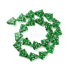 Handmade Bumpy Glass Beads Strands&nbsp;LAMP-F032-08B