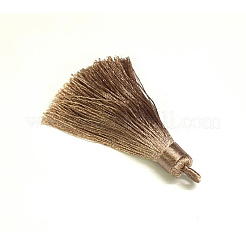 ナイロンタッセルビッグサイズパーツ  キャメル  70~74x11mm  穴：4mm&nbsp;NWIR-I003-06