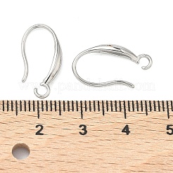 304ステンレススチール製イヤリングワイヤー  長持ちメッキ  プラチナ  19mm  穴：2mm  ピン：1mm&nbsp;STAS-Z178-19P