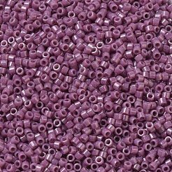 MIYUKIデリカビーズ小  シリンダー  日本製シードビーズ  15/0  （dbs0265)不透明な藤色の光沢  1.1x1.3mm  穴：0.7mm  約3500個/10g&nbsp;X-SEED-J020-DBS0265