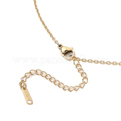 Brass Pave Colorful Cubic Zirconia Cross Pendant 304 Stainless Steel Cable Chain Necklaces for Women&nbsp;NJEW-JN05358