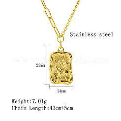 304 Stainless Steel Pendant Necklaces&nbsp;PM9319-1