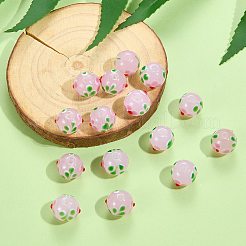 20Pcs Handmade Lampwork Bumpy Beads&nbsp;LAMP-SZ0001-52A