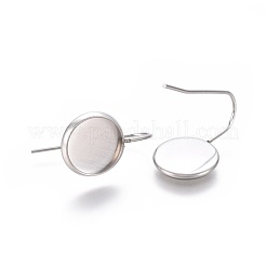 Non-Tarnish 304 Stainless Steel Earring Hooks&nbsp;STAS-E474-03B