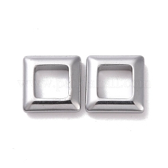 PVD真空メッキ非磁性合成ヘマタイトリンクリング  正方形  ミックスカラー  13.5x13.5x4mm&nbsp;G-G856-08