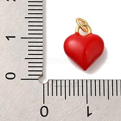 Brass Enamel Charms&nbsp;KK-U027-13-04G