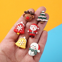 Christmas Themed Opaque Resin Cabochons&nbsp;XMAS-PW0001-219