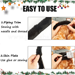 4.75~5M Imitation Rex Rabbit Fur Trimming&nbsp;DIY-GF0009-95C
