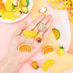 SUPERFINDING DIY 24 Pairs Fruits Themed Earring Making Kits&nbsp;DIY-FH0002-08