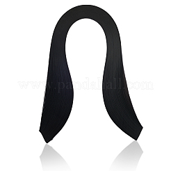 クイリングペーパーストリップ5袋  ブラック  390x3mm  約120ストリップ /袋&nbsp;DIY-CP0012-31A