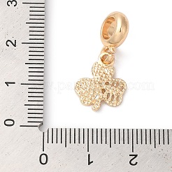 Rack Plating Alloy Green & Pink Enamel European Dangle Charms&nbsp;PALLOY-S189-12G