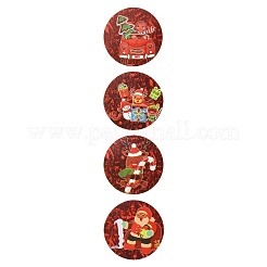 Christmas Theme Self-Adhesive Paper Gift Tag Stickers&nbsp;DIY-I054-03A