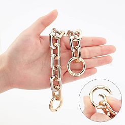 2種類のスタイルがある亜鉛合金製の財布アジャスターチェーン2個。  バッグストラップエクステンダーの交換  ハンドバッグ財布作りアクセサリー  ミックスカラー  10~17.5cm  1個/スタイル&nbsp;FIND-CA0003-17