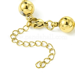 Ion Plating(IP) 304 Stainless Steel Bead Necklaces for Men Women&nbsp;NJEW-C053-05B-G