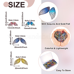 64Pcs 32 Styles Epoxy Resin Pendants&nbsp;FIND-CD0001-43