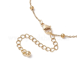 304 Stainless Steel Ball Cable Chain Anklets&nbsp;AJEW-AN00643-01