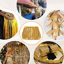 10M Polyester Tassel Lace Ribbon&nbsp;OCOR-WH0046-67