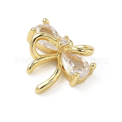 Brass Micro Pave Cubic Zirconia Charms&nbsp;KK-A300-01G-06
