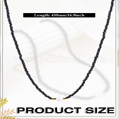 1Pc Rice Natural Pearl & Glass Seed Beaded Necklaces for Women&nbsp;NJEW-LP0007-01A