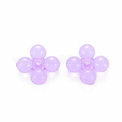 透明なアクリルビーズ  染め  [10]の形  ミックスカラー  13x13x5mm  穴：1.5mm  約1510個/500g&nbsp;MACR-S373-02E